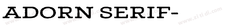 ADORN SERIF字体转换